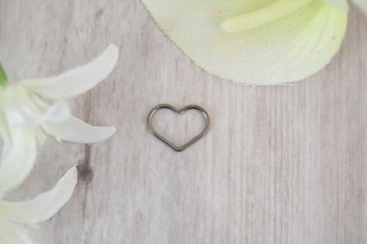 Niobium Heart Seamless Ring