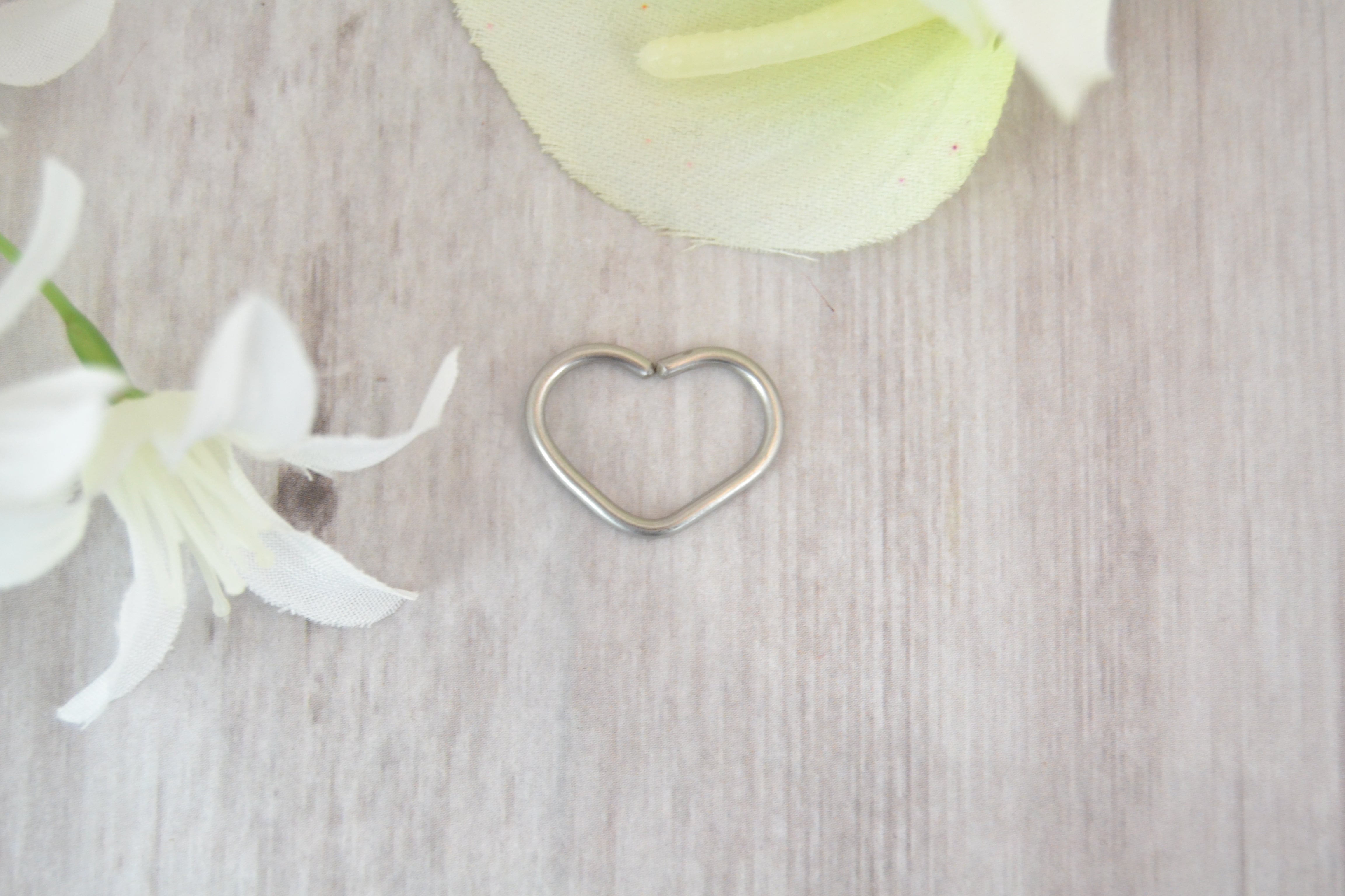 Heart 316L Stainless Steel Seamless Ring