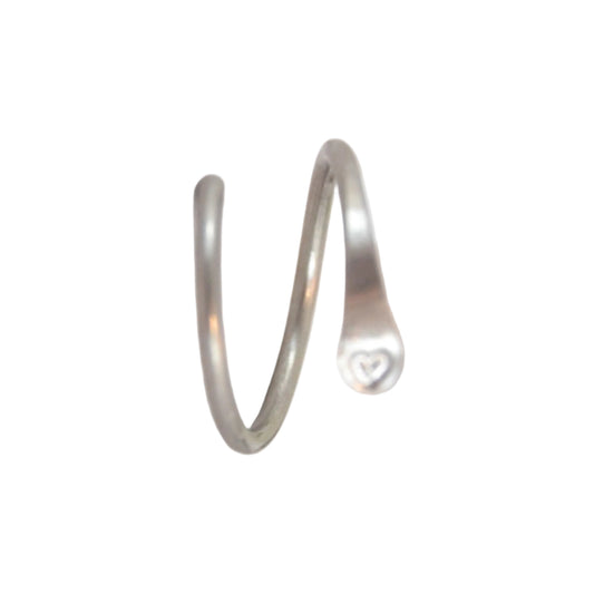 Love Niobium Spiral Belly Ring