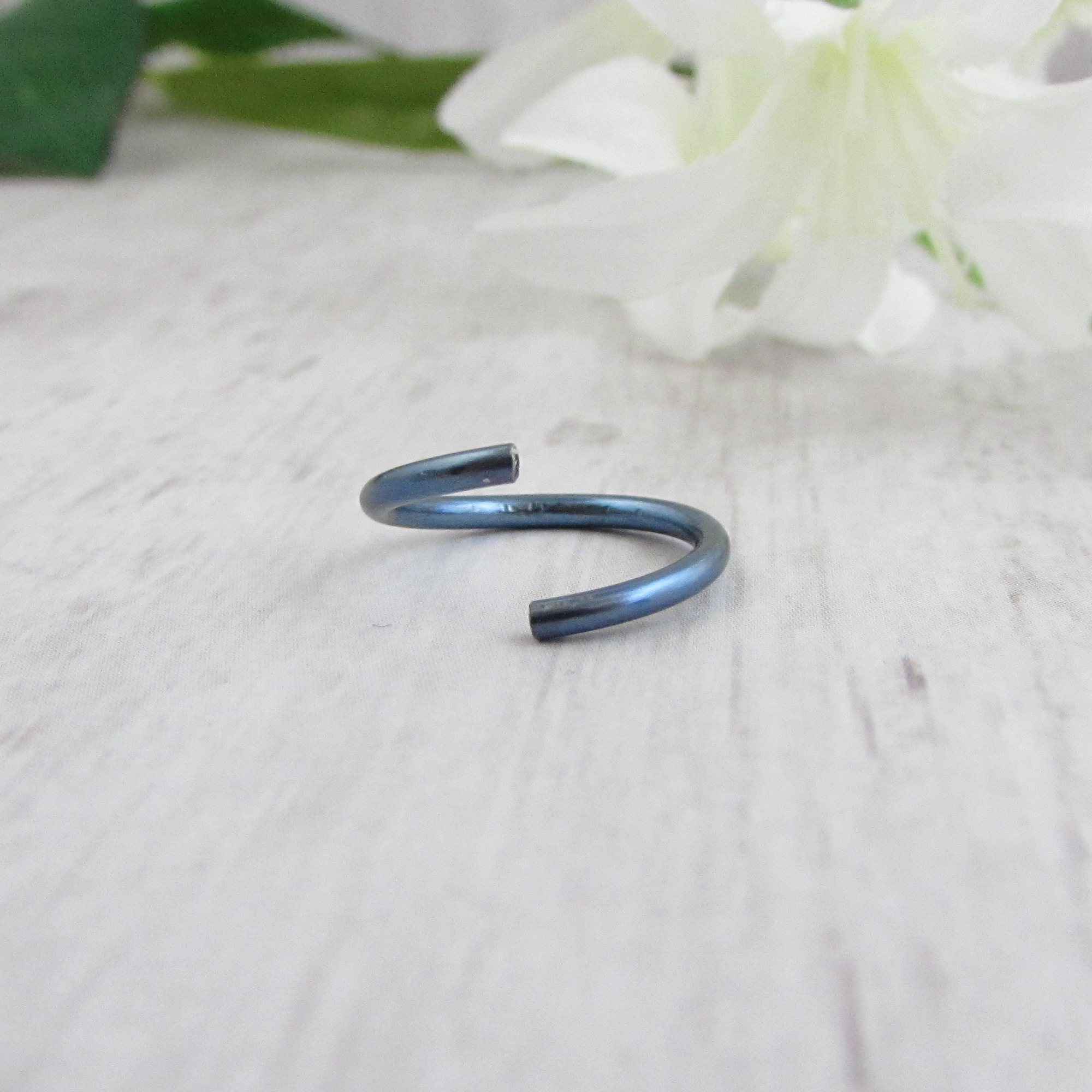 Niobium Seamless Ring - Blue