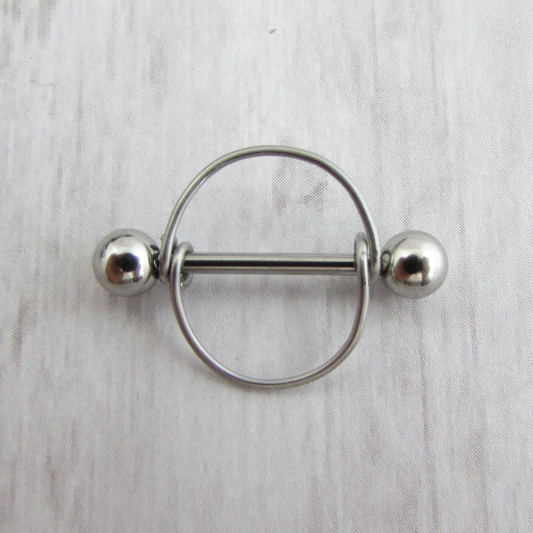 Round 316L Stainless Steel 14ga Nipple Ring