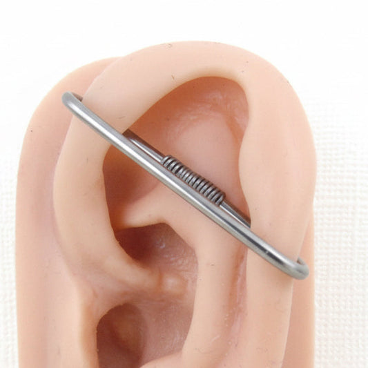 Simple Niobium Pierced Industrial Ear Bar
