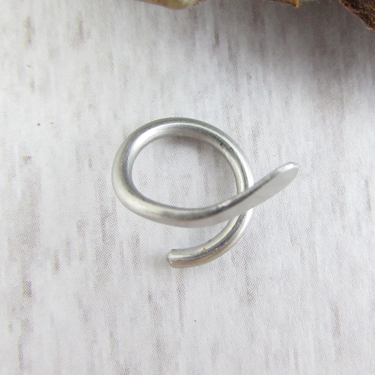316L Stainless Steel Spiral Belly Ring - 14g